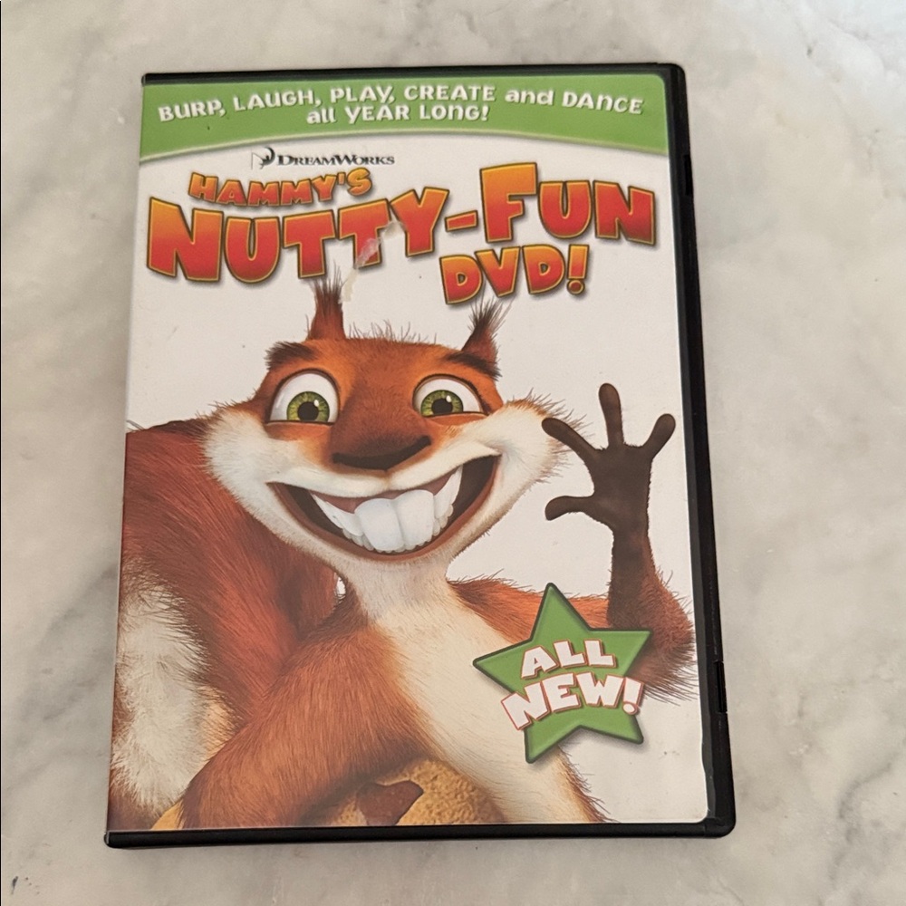DreamWorks Hammy's Nutty-Fun DVD - Brown and White